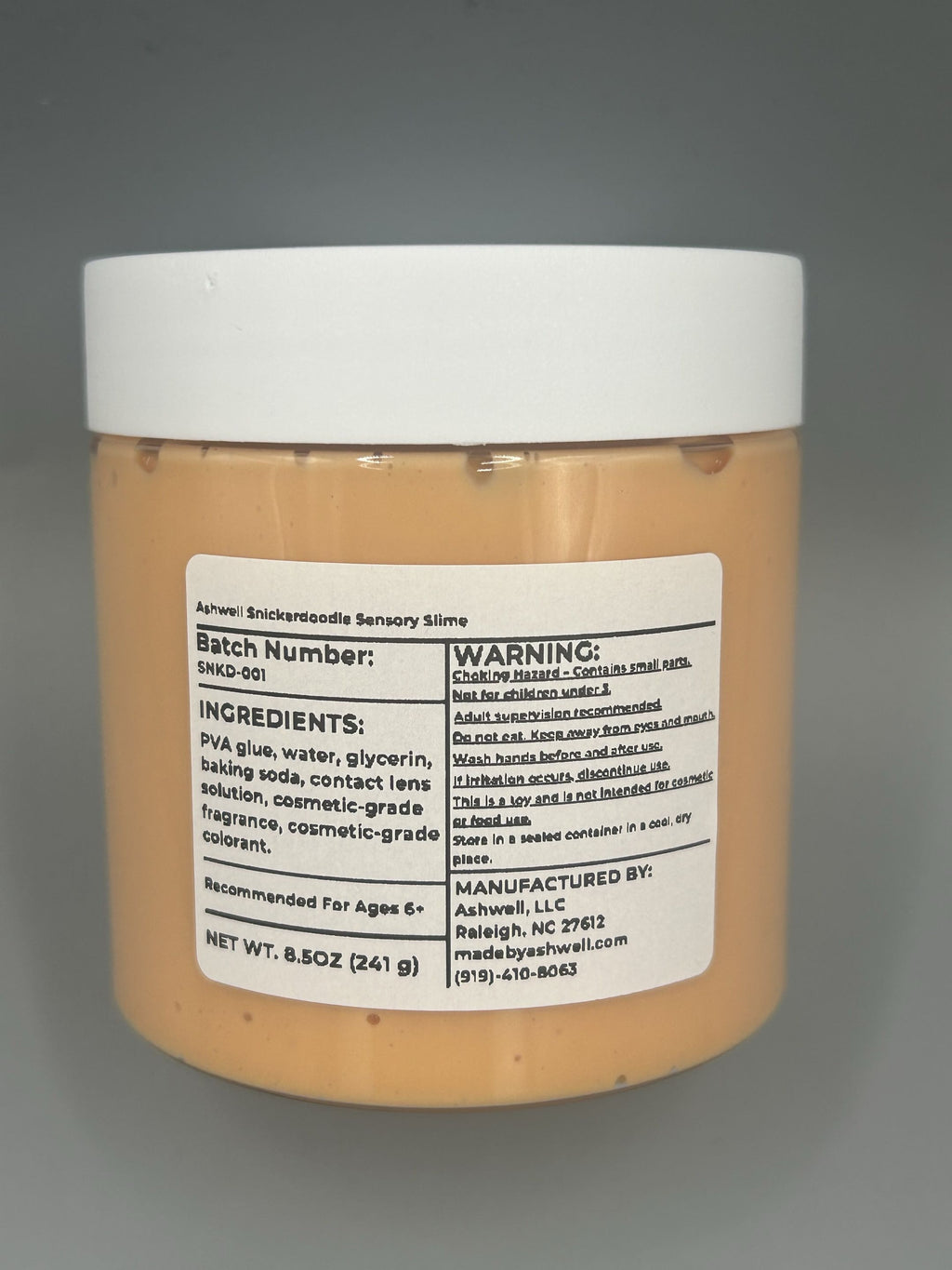 Snickerdoodle Sensory Slime